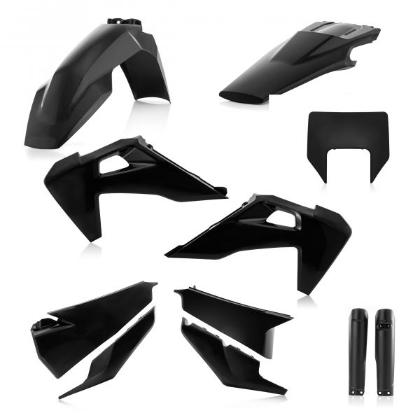 Plastics MX-Enduro Acerbis TE/FE 2020 Black Complete Plastic Kit