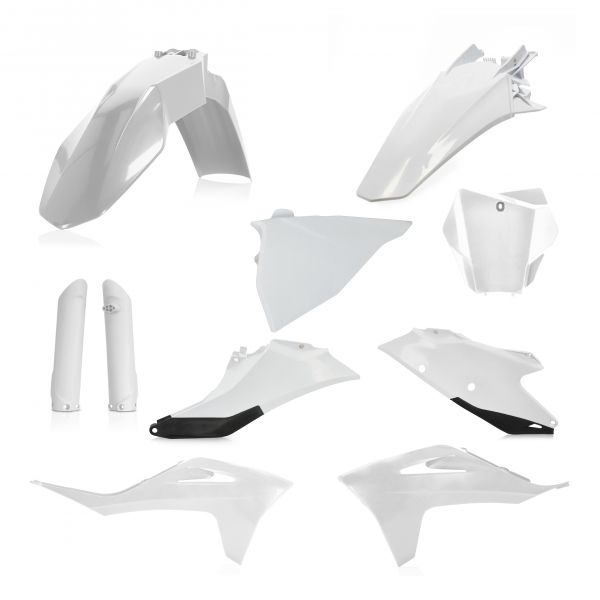 Plastics MX-Enduro Acerbis Full Plastic Body Kit  Gas-Gas EXC/MC White/Black 2021-2023