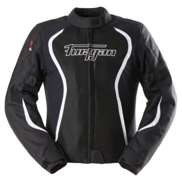  Furygan Textil Moto Jacket Odessa Vented 3in1 Lady Pearl-Black 6479-943