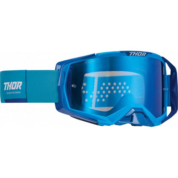 Goggles MX-Enduro Thor Moto Enduro Goggle Activate Blue/White 26012795