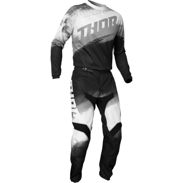 Combos MX-Enduro Thor Sector Vapor Black/White Jersey+Pants Combo