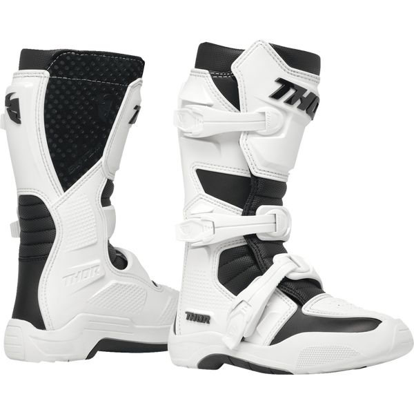 Kids Boots MX-Enduro Thor Moto MX/Enduro Boots Youth Blitz Xr White/Black 24