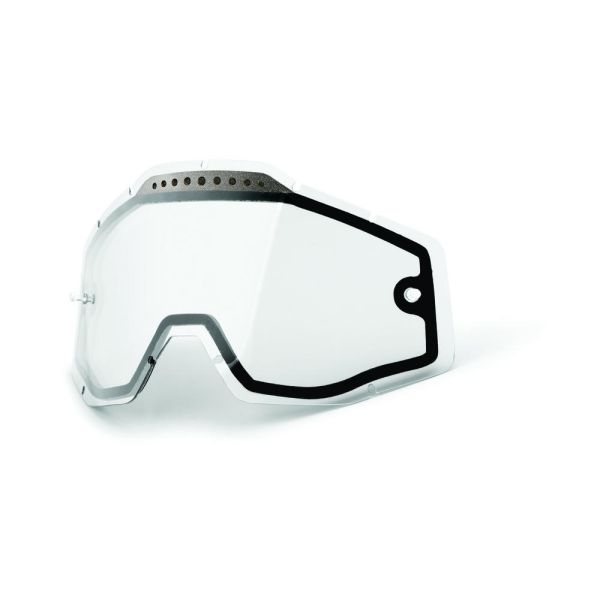 Goggle Accessories 100 la suta CLEAR VENTED DUAL REPLACEMENT LENS FOR 100% GOGGLES