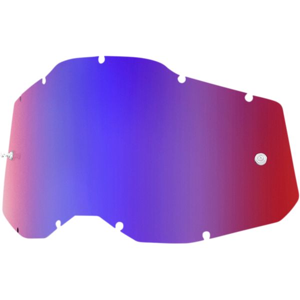 Goggle Accessories 100 la suta Goggles Replacement Lens Accuri 2/Racecraft 2/Strata 2 Blue/Red