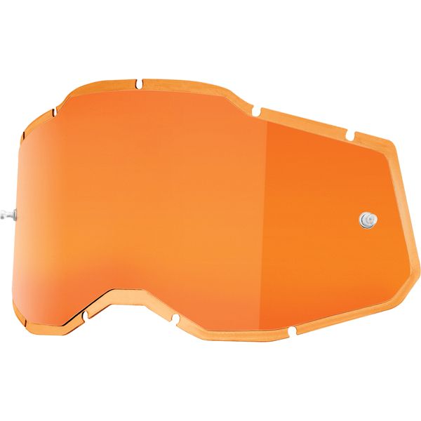  100 la suta Goggles Replacement Lens Accuri 2/Racecraft 2/Strata 2 Orange