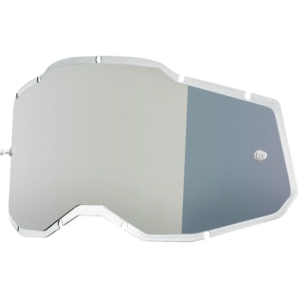 Goggle Accessories 100 la suta Goggles Replacement Lens Accuri 2/Racecraft 2/Strata 2 Silver