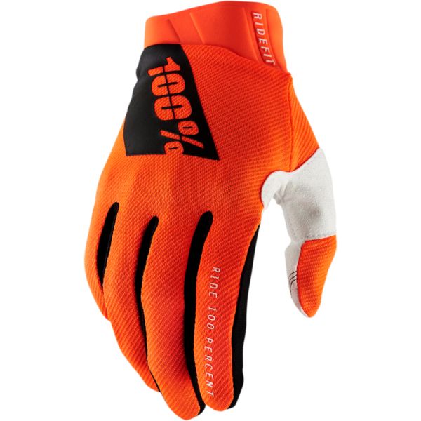 Gloves MX-Enduro 100 la suta Moto Gloves MX/Enduro Ridefit Fluorescent Orange  10010-00009