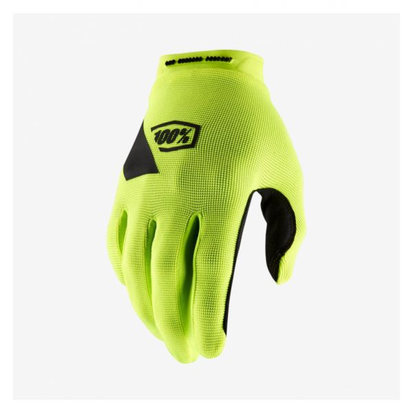 Gloves MX-Enduro 100 la suta RIDECAMP Fluo Yellow Gloves