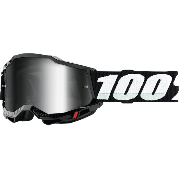 Kids Goggles MX-Enduro 100 la suta Enduro Moto Goggles Youth Accuri 2 Black Mirrored Lens