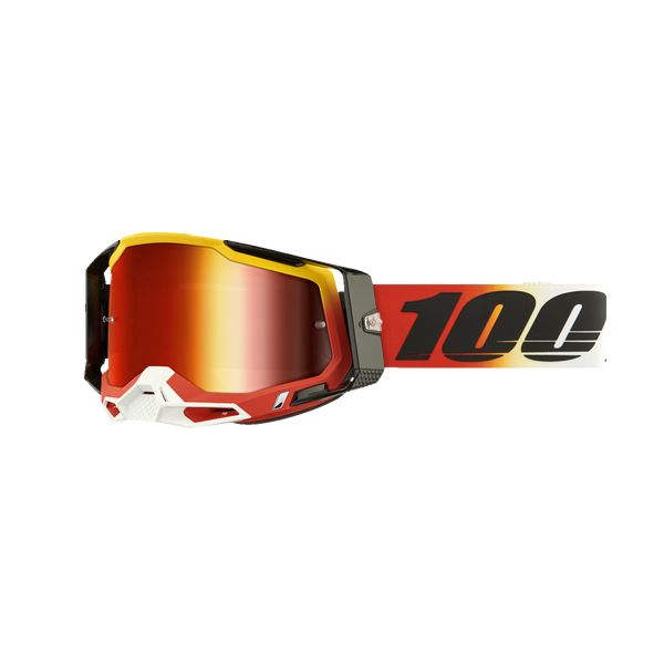 Goggles MX-Enduro 100 la suta Moto MX/Enduro Goggles Racecraft 2 Ogusto Red-Mirror  Lens 50010-00024