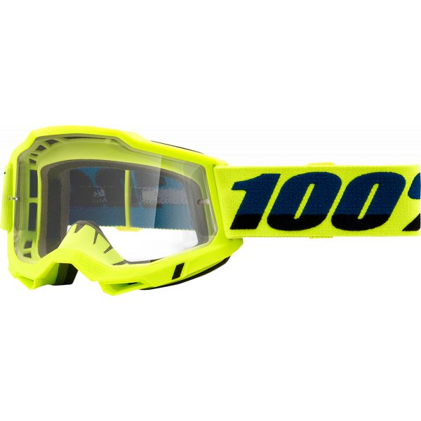Goggles MX-Enduro 100 la suta Goggles MX  Accuri 2 OTG Fluo Yellow Clear Lens