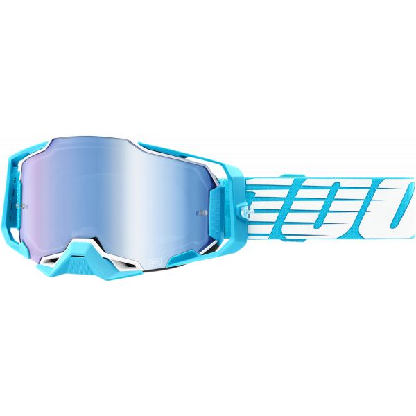  100 la suta Goggle MX Armega O Sky Mirror Blue Lens - 50005-00010