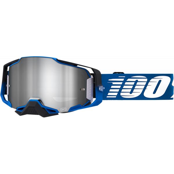 Goggles MX-Enduro 100 la suta Goggle MX Armega Rockchuck Mirror Silver Lens - 50005-00011
