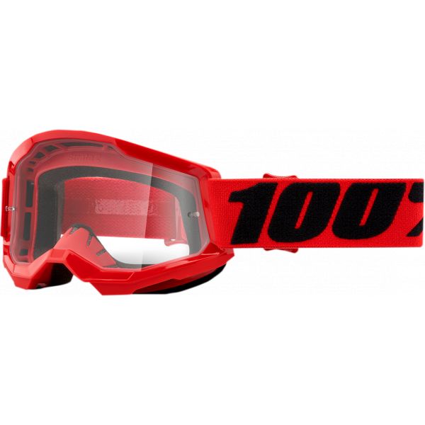 Kids Goggles MX-Enduro 100 la suta Strata 2 Red Clear Lens Youth Goggles