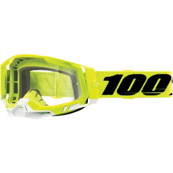 Goggles MX-Enduro 100 la suta Goggle MX Racecraft 2 Fluo Yellow Clear Lens
