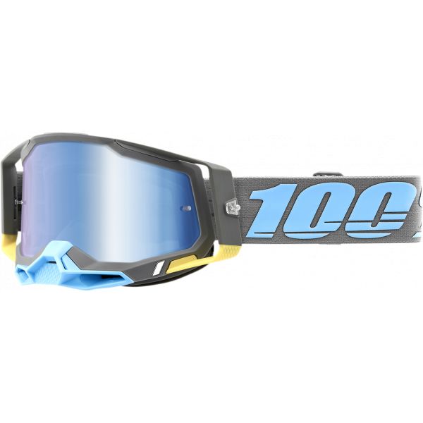  100 la suta Goggle MX Racecraft 2 Trinidad Mirror Blue Lens - 50010-00008