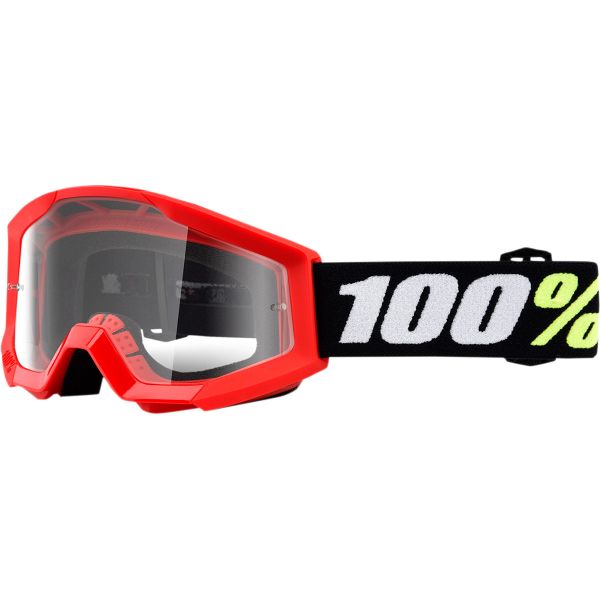 Ochelari MX-Enduro Copii 100 la suta Ochelari Enduro Copii Strata Mini Grom Red Clear Lens