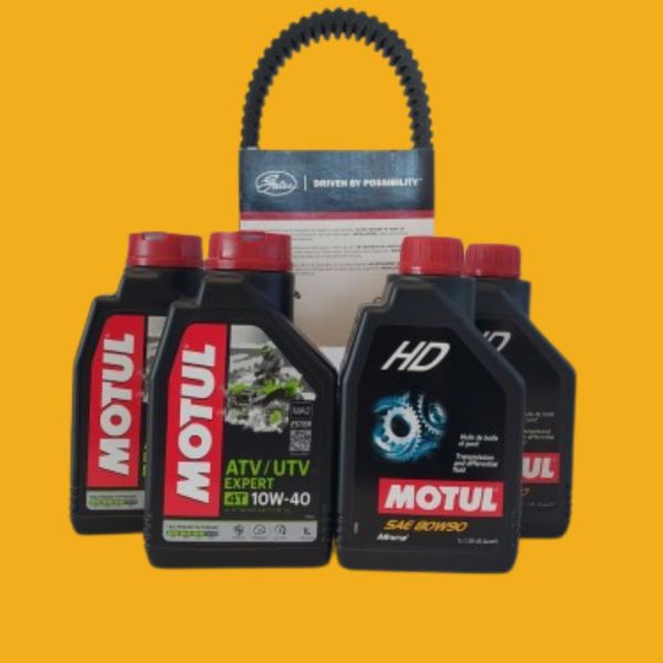  Moto24 Essentials Revision Package Linhai 300/400 Ulei Motor+Ulei Transmisie+Curea