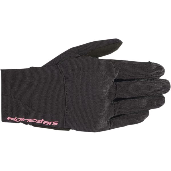 Gloves Womens Alpinestars Ladies Textile Gloves Reef Black/Pink