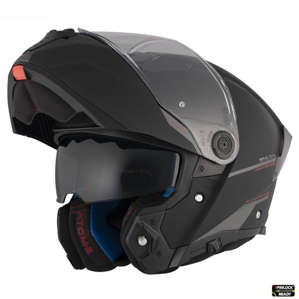 Casti Moto Flip-up (Modulabile) MT Helmets Casca Moto Flip-Up Atom 2 SV A1 Matt Black