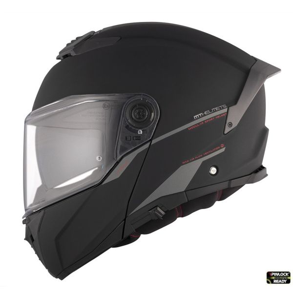 Casti Moto Flip-up (Modulabile) MT Helmets Casca Moto Flip-Up Atom 2 SV A1 Matt Black