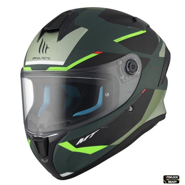 Full face helmets MT Helmets Full-Face Motorcycle Helmet Targo S Kay C6 Black/Matt Green
