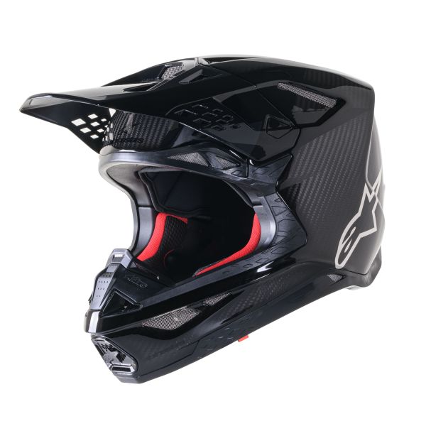 Helmets MX-Enduro Alpinestars Enduro/MX Moto Helmet Supertech M10 Carbon Black 24