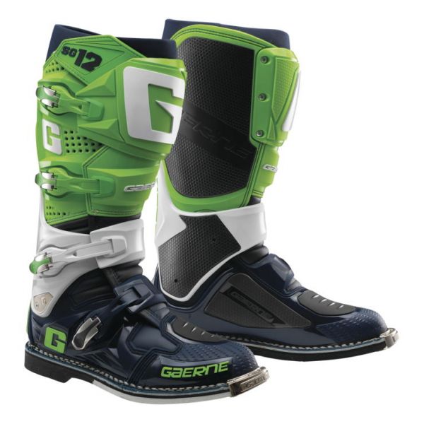 Boots MX-Enduro Gaerne Moto Enduro SG12 Green/White/Navy Boots