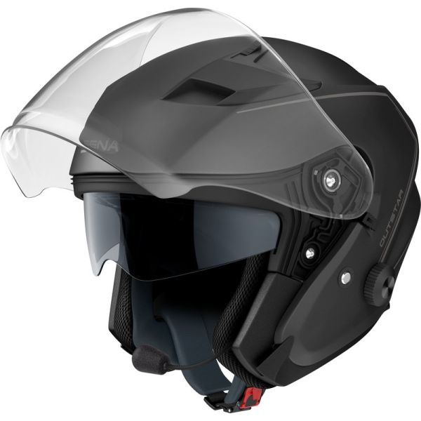  Sena Helmet Open-Face Outstar S Intercom Bluetooth Included Black Matt