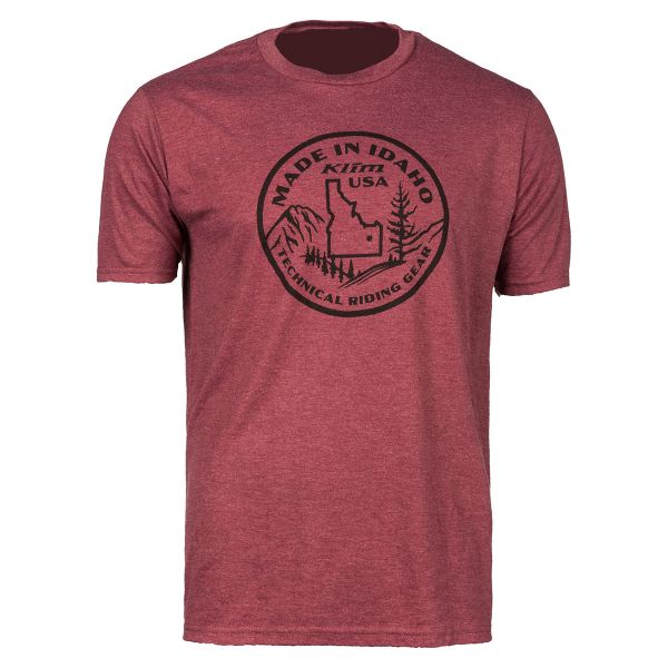 Casual T-shirts/Shirts Klim Made In Idaho T Malbec