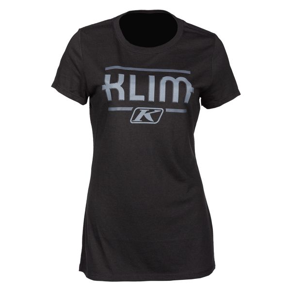 Casual T-shirts/Shirts Klim Kute Corp SS T Black/Asphalt