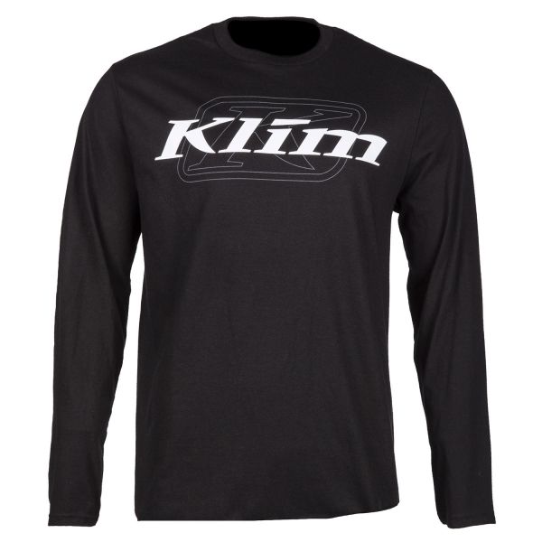 Casual T-shirts/Shirts Klim K Corp LS T Black/White