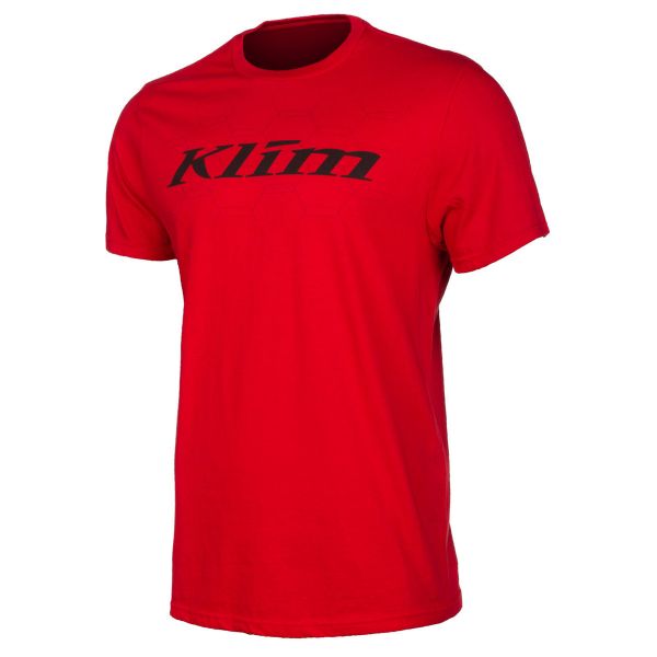 Casual T-shirts/Shirts Klim Hexad SS T Red/Asphalt