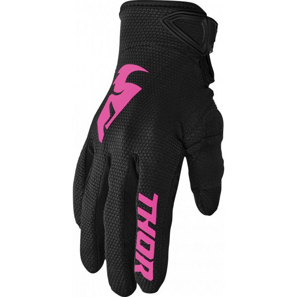 Gloves MX-Enduro Thor Women Moto Enduro Gloves Sector Black/Pink 23