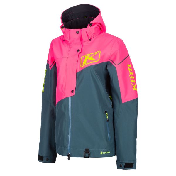 Women's Jackets Klim Snow Jacket Insulated Womens Alpine Petrol/Knockout Pink 24