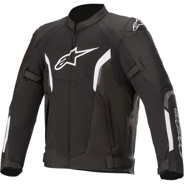 Textile jackets Alpinestars Moto Textile Ast Air V2 Black/White Jacket