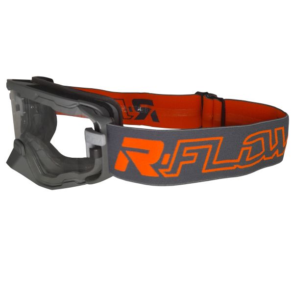 Goggles MX-Enduro R-Flow Moto Enduro/MX Goggle NEXT52 Grey/Orange