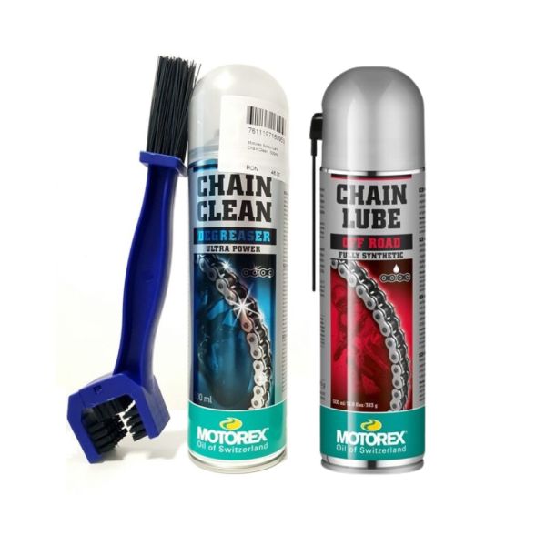  Moto24 Essentials Motorex Offroad Chain Clean + Chan Lube Kit