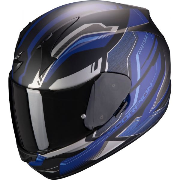 Full face helmets Scorpion Exo Moto Helmet Full-Face Exo 390 Boost Black/Silver/Blue