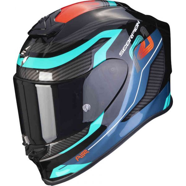 Full face helmets Scorpion Exo Moto Helmet Full-Face Evo Air Vatis Negru/Albastru/Rosu