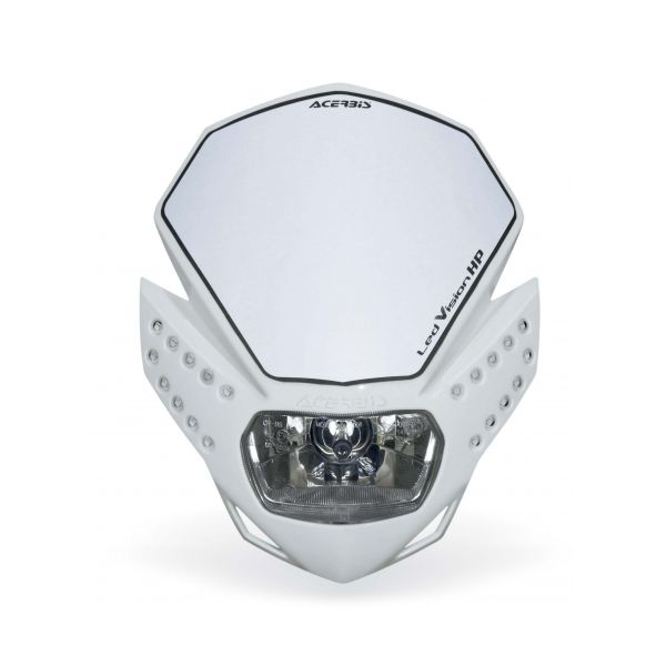 Universal Moto Headlights Acerbis Universal Led Vision HP Headlight White 