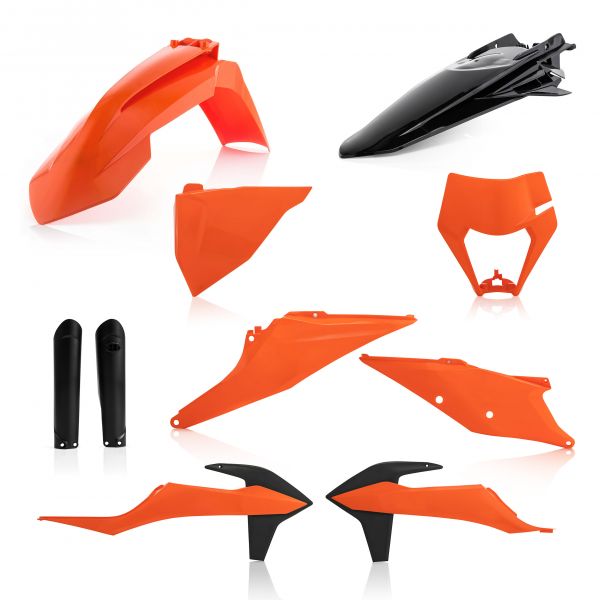 Plastics MX-Enduro Acerbis Full Plastic Body Kit KTM EXC/EXC-F Orange/Black Standard 20-23