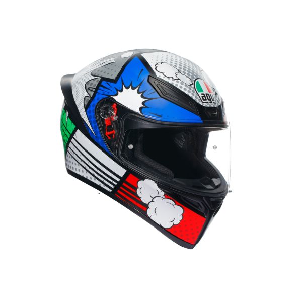 AGV Helmets AGV Moto Helmet K1 S Agv E2206 Bang Matt Italy/Blue 24