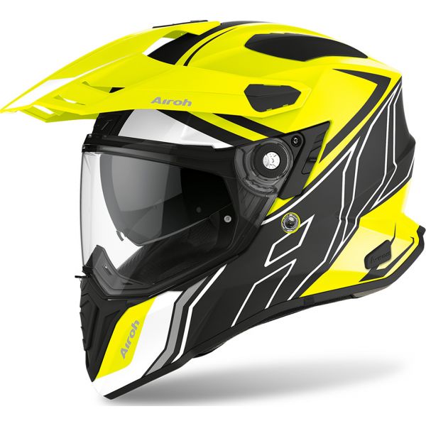 ATV Helmets Airoh Casca ATV Commander Duo Yellow Gloss