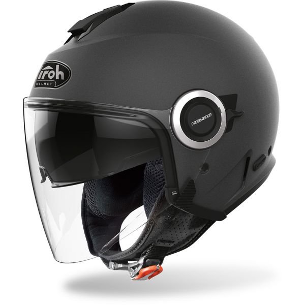Jet helmets Airoh Moto Helmet Jet Helios Anthracite Matt