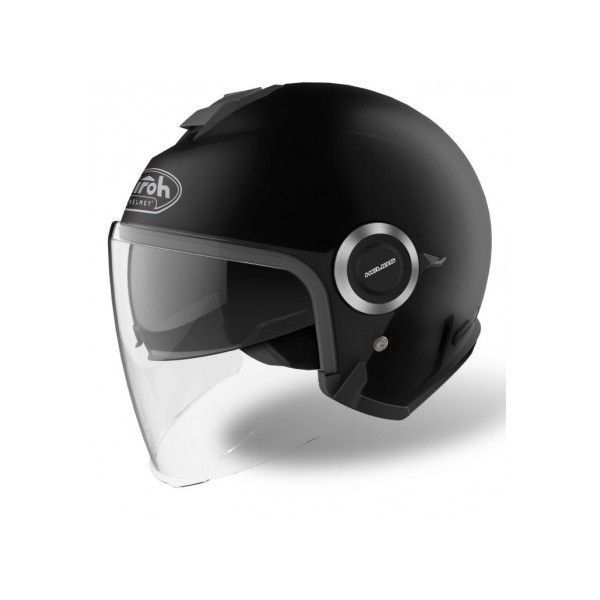  Airoh Moto Helmet Jet Helios  Black Matt