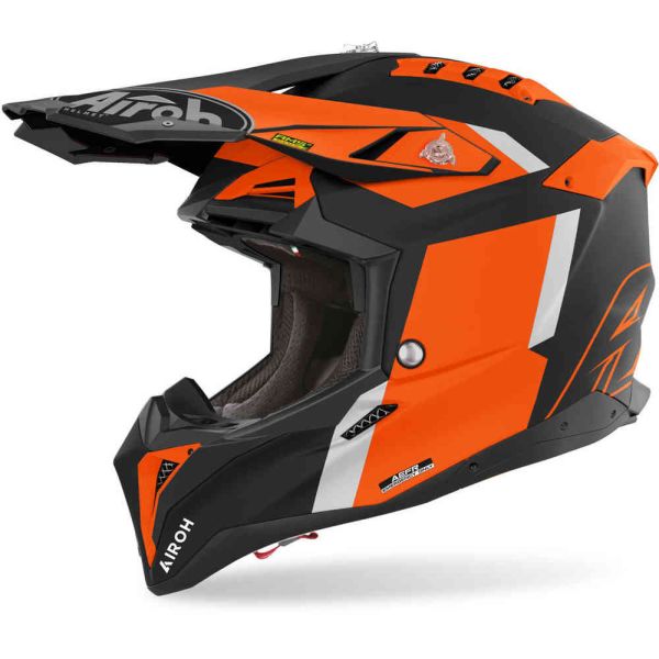 Helmets MX-Enduro Airoh Moto MX/Enduro Helmet Aviator 3 Glory Orange Matt 24