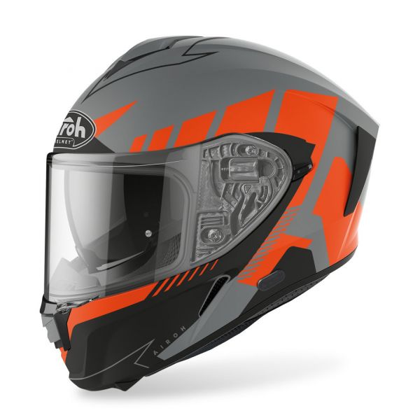 Full face helmets Airoh Full Face Helmet Spark Rise Orange Matt