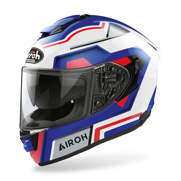 Full face helmets Airoh Full Face Helmet St.501 Square Blue/Red Gloss