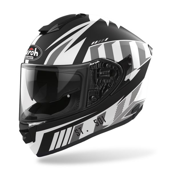  Airoh Full-Face Moto HelmetST 501  White Matt